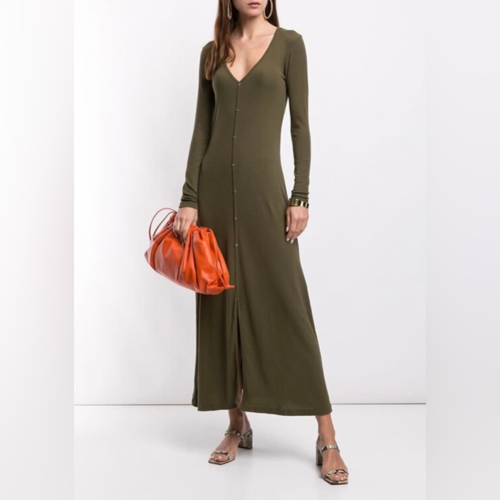 James Perse Ribbed Cardigan Maxi Dress size medium / 2